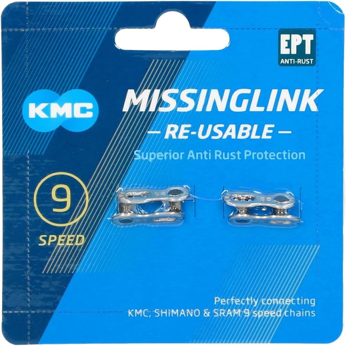 Durable 9 Speed EPT MissingLinks – Pack of 2, Perfect for Shimano & SRAM Chains