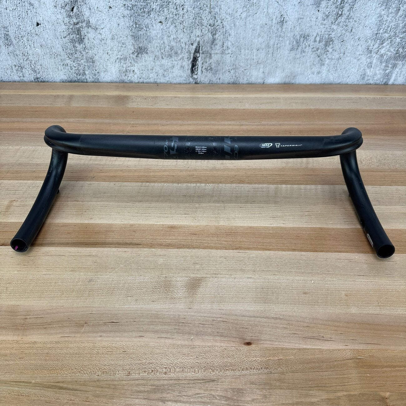 Light Use! Easton EC70 AX 42/49cm Flared Carbon 31.8mm Drop Bar Bike Handlebar 2