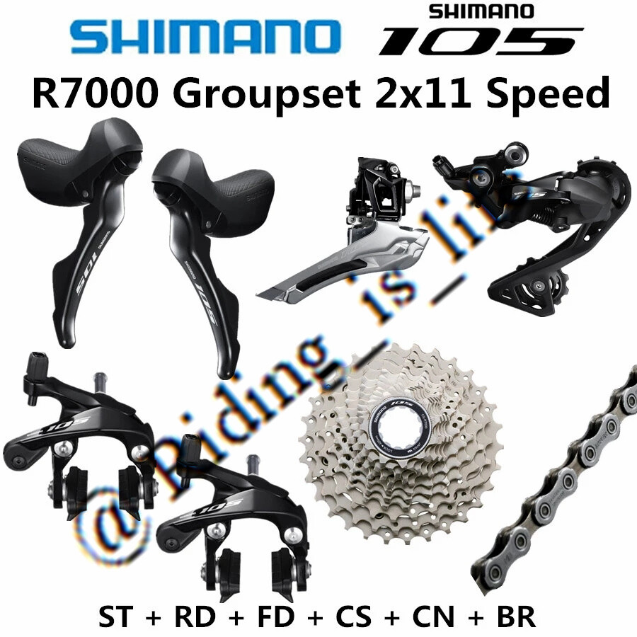 Shimano 105 R7000 2×11 Road Bike Groupset 28T/30T/32T/34T W/O B.B&Crank ST-R7000
