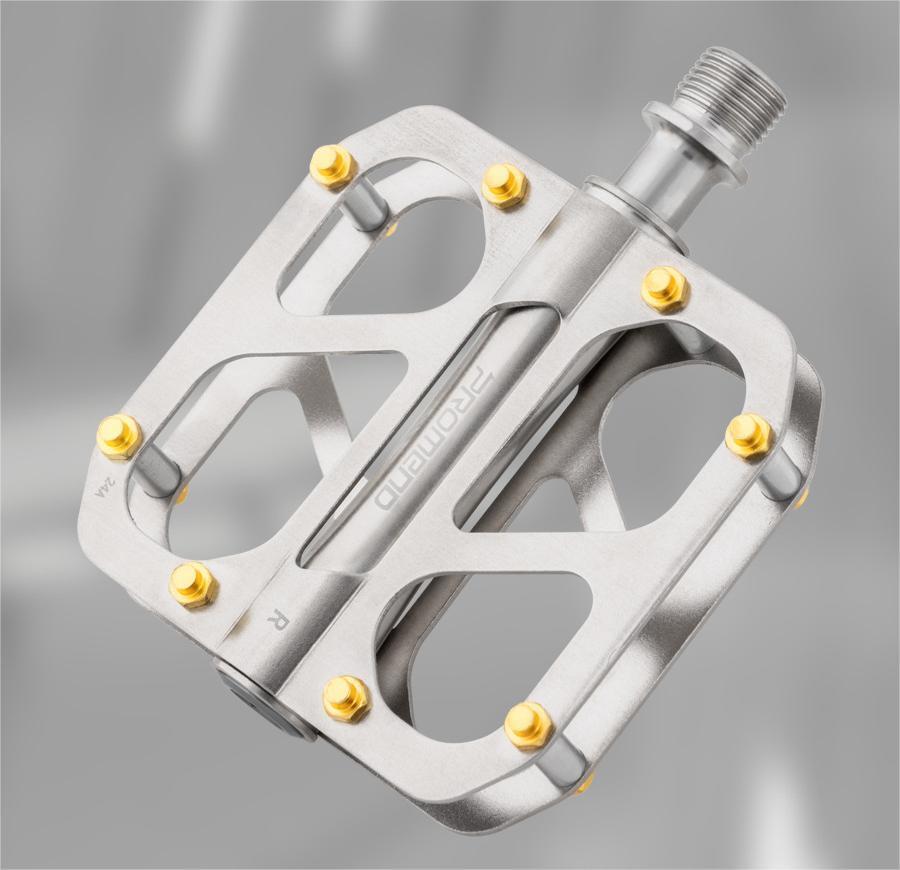 Promend Ultralight Titanium Alloy Bicycle Pedals MTB Road Bike Pedals 3 Bearings