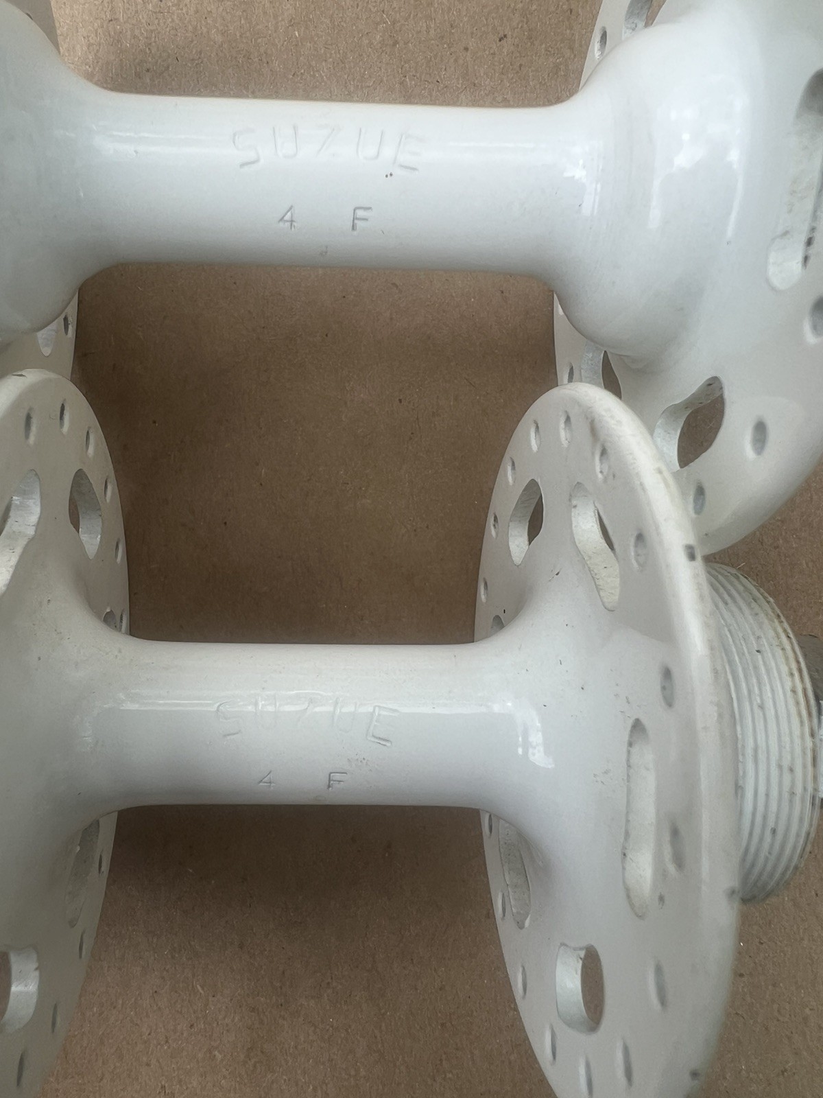SUZUE BMX Hubs F/R White 36H Made in Japan NOS BMX New Old Stock