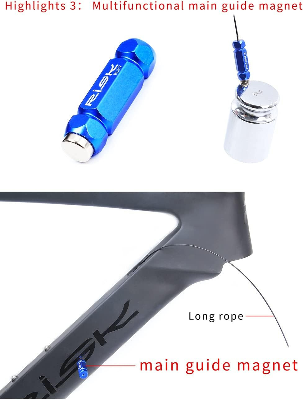 Bike Internal Cable Routing Tool Kit Compatible with 4-5.5mm Cable Housing, H…