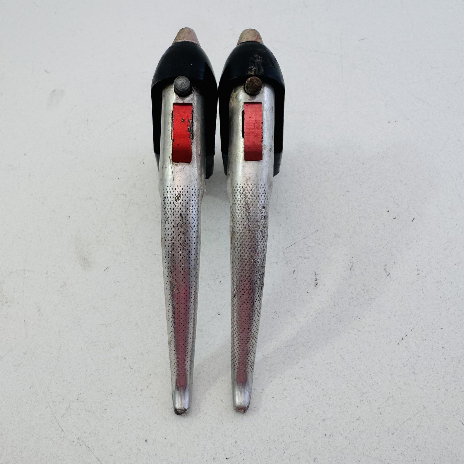 Vintage Altenburger Brake Levers Pair 22.2mm 4-Finger Silver Black MTB Road A07