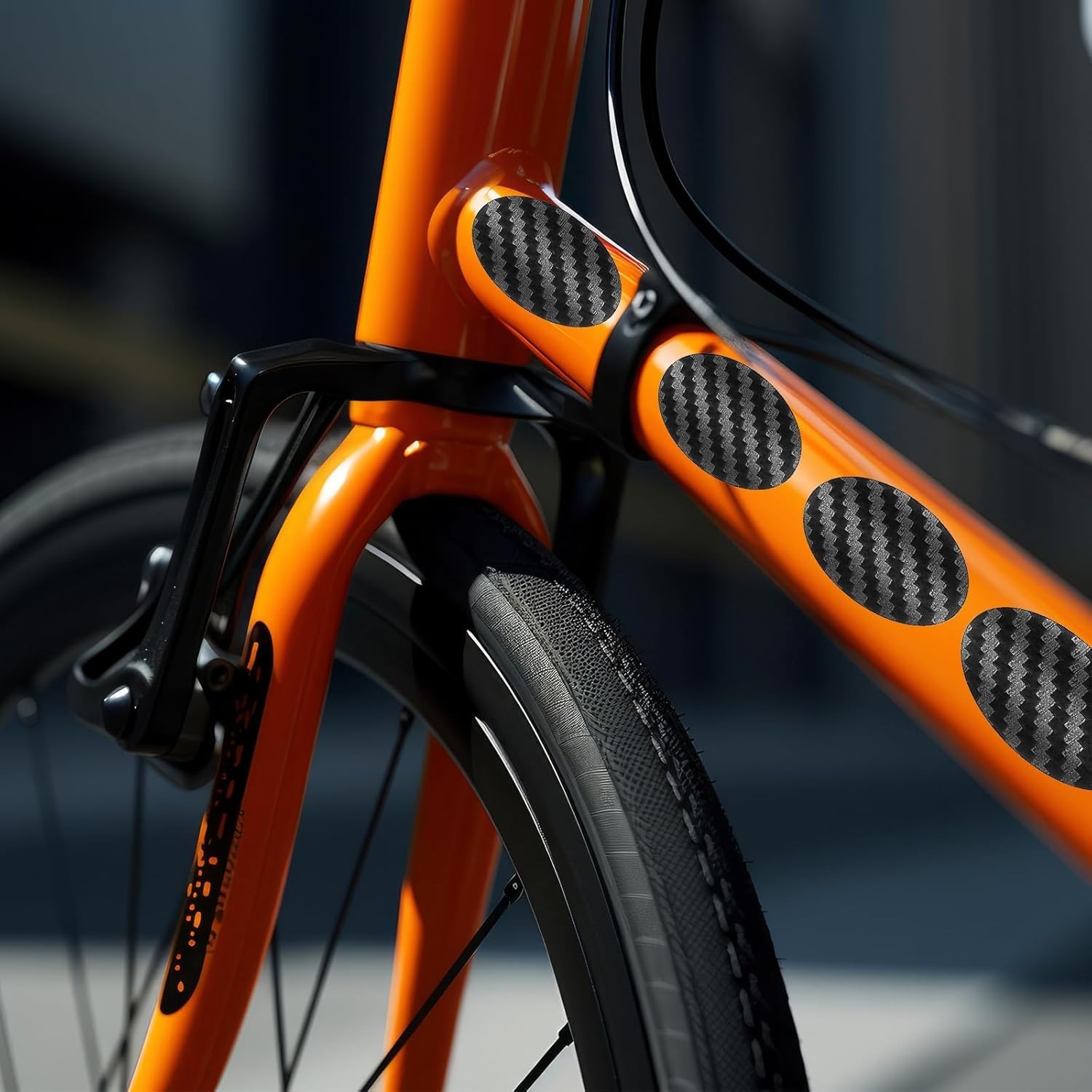 Durable 3 PCS Bike Frame Protective Stickers – Waterproof PVC Chainstay Covers