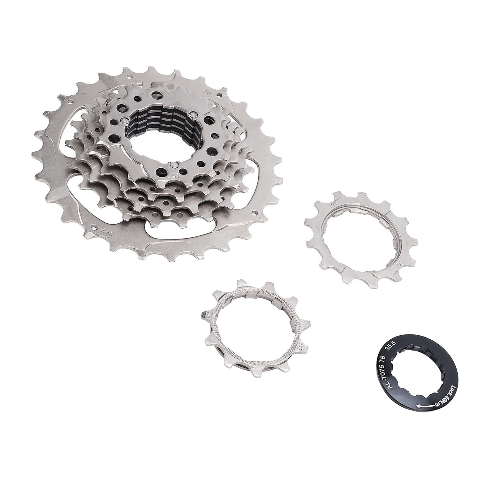 Bike Cassette 7 Speed Stainless Steel Aluminum Alloy Low Noise Bicycle Cass DVGD