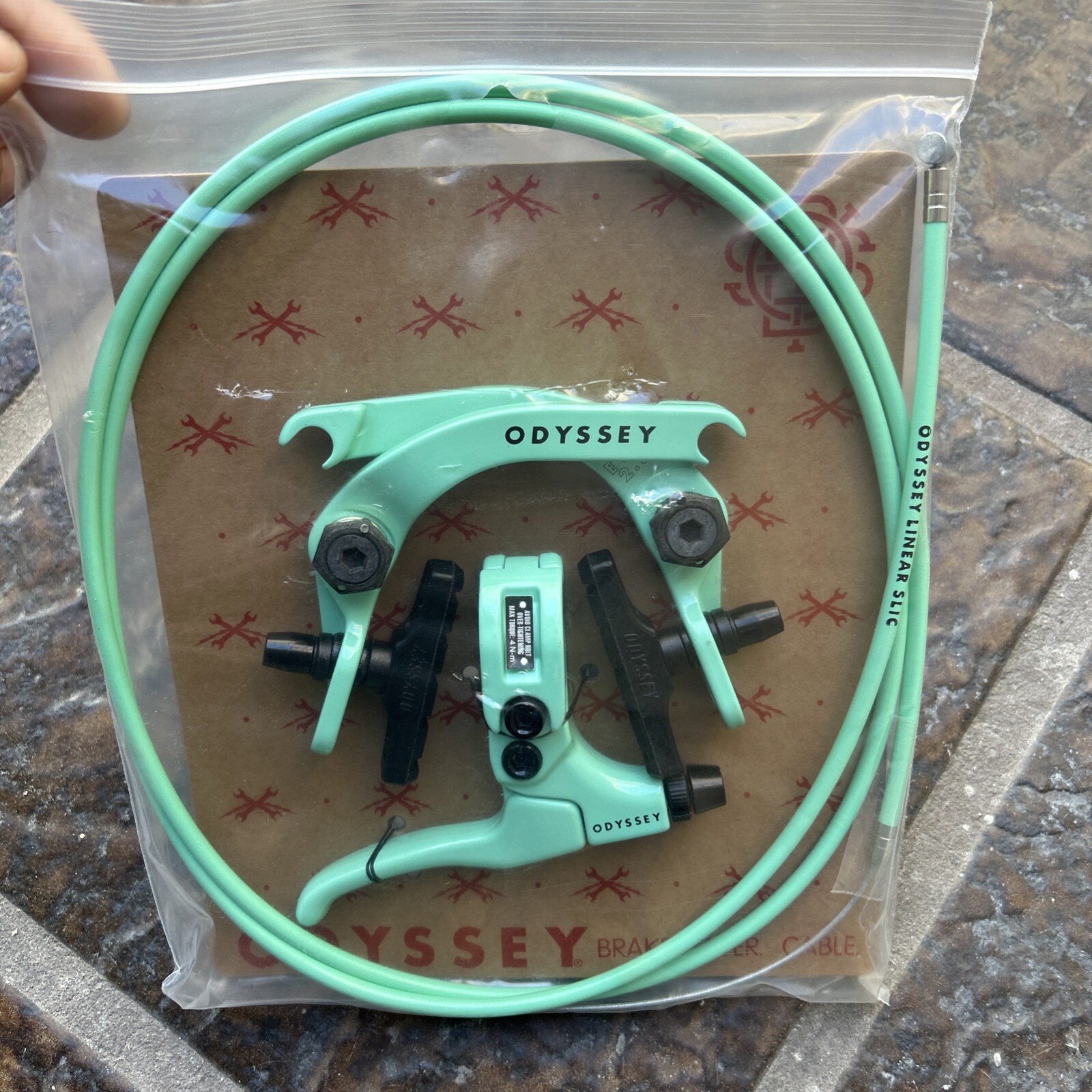 ODYSSEY BMX EVO 2.5 BICYCLE U-BRAKE KIT TOOTHPASTE LIMITED EDITION BMX BIKE