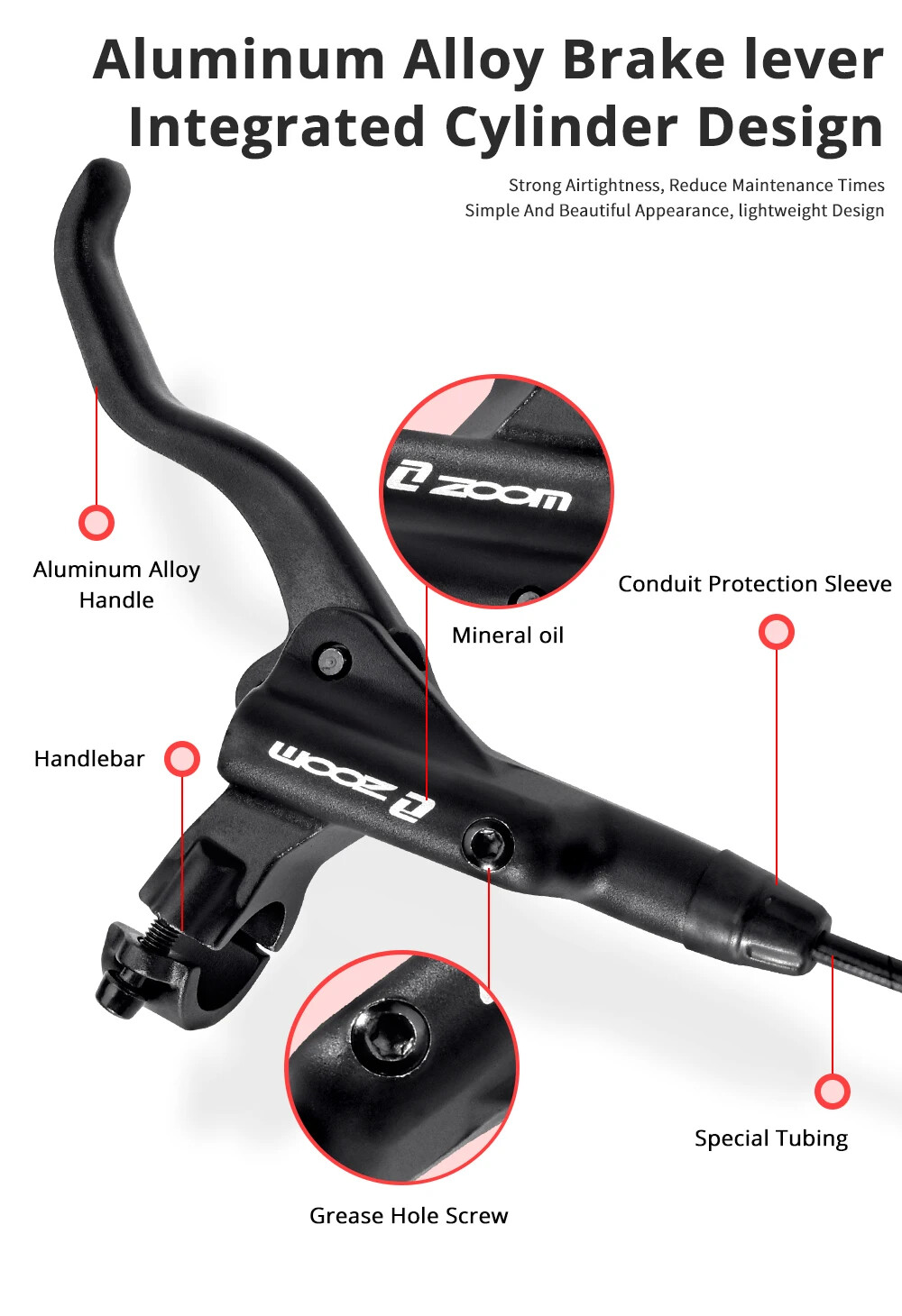MTB Bike Oil Disc Brake 800mm 1400mm Bicycle Hydraulic Disk Brake Caliper Sets