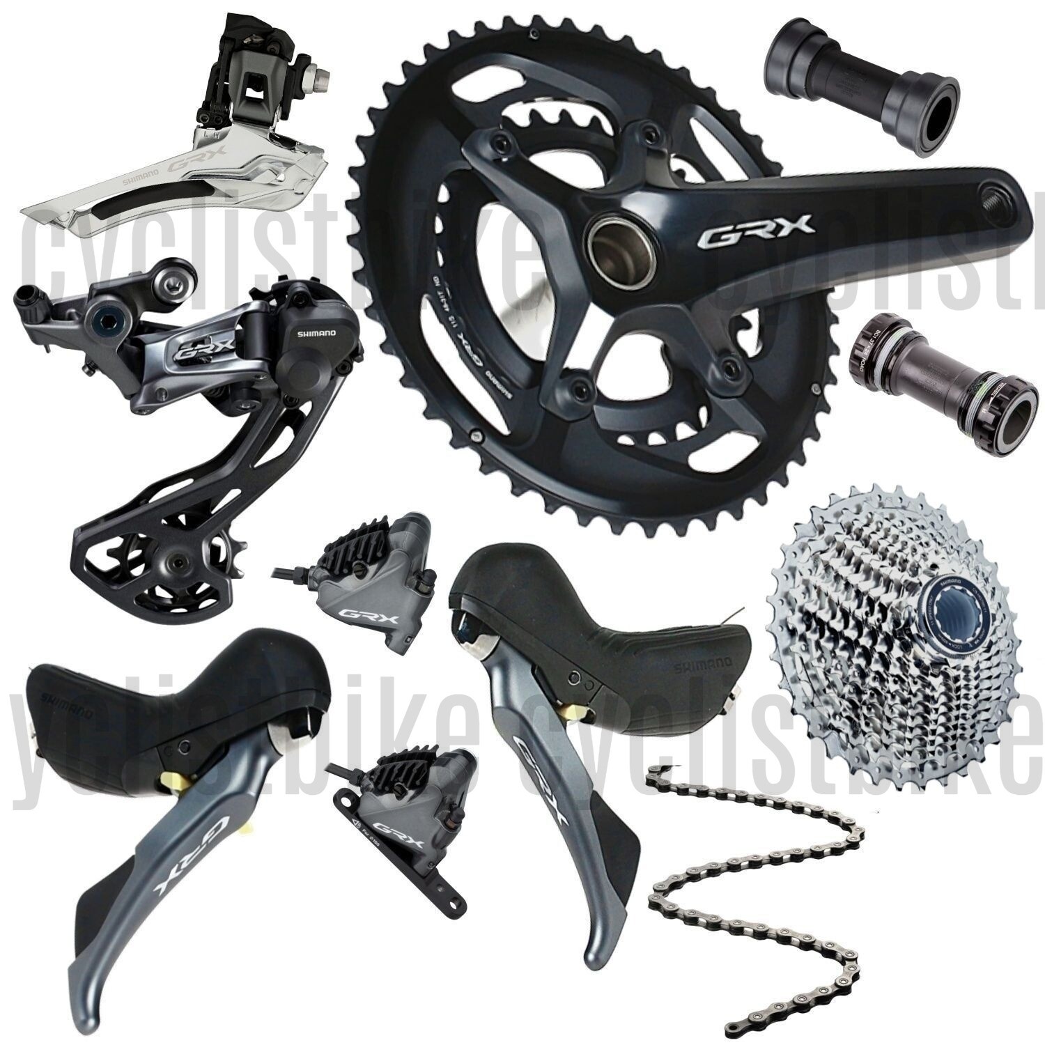 Shimano GRX RX810 Mechanical Groupset 2x11speed 8PCS New
