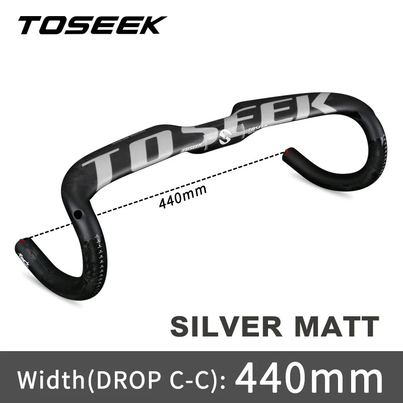 31.8mm 400 420 440mm Carbon Fiber Road Bike Handlebar Bend Handle Drop Bar