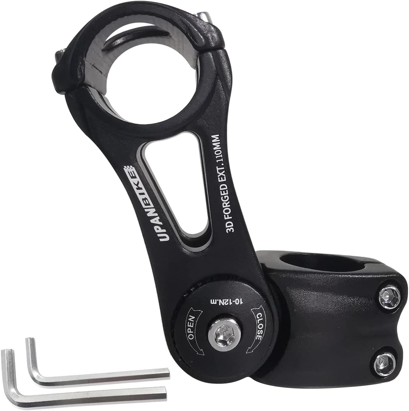 Bike Adjustable Stem 31.8mm 85 Degree 90mm 110mm 145mm Aluminum Alloy Riser E…