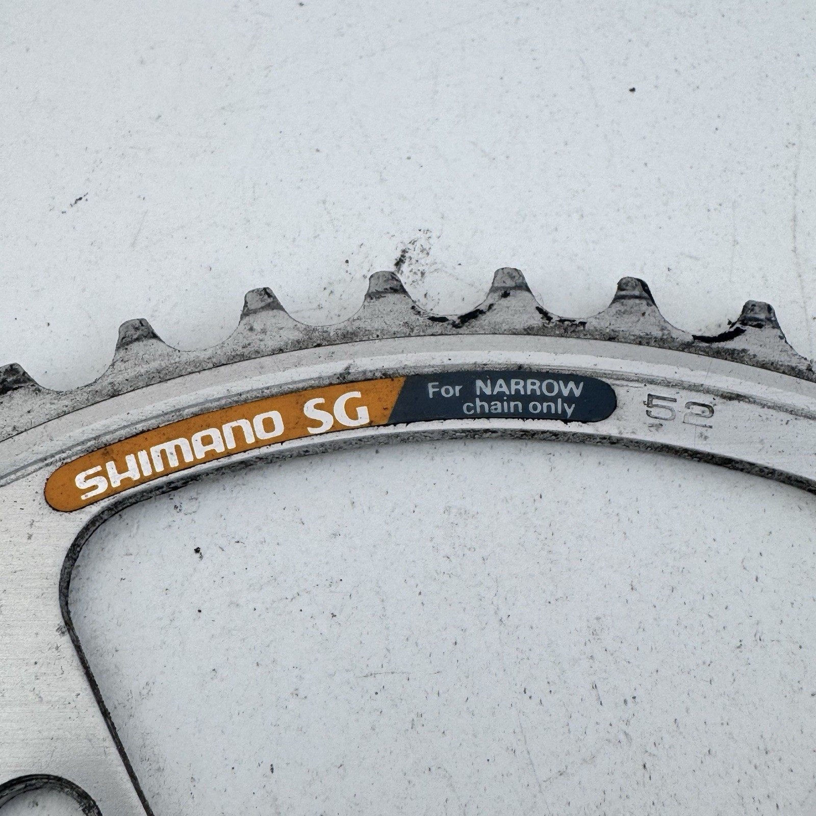 Vintage Shimano Chainring 52 Tooth 130 BCD SG Silver 52t Alloy 90s MTB Road A81