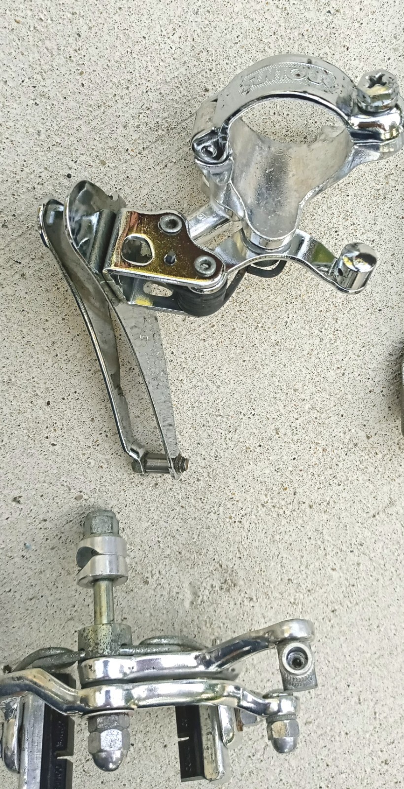 Vintage Nitto Dia Compe & Suntour Road Bike Handlebars Brakes Derailuers 80s Vtg