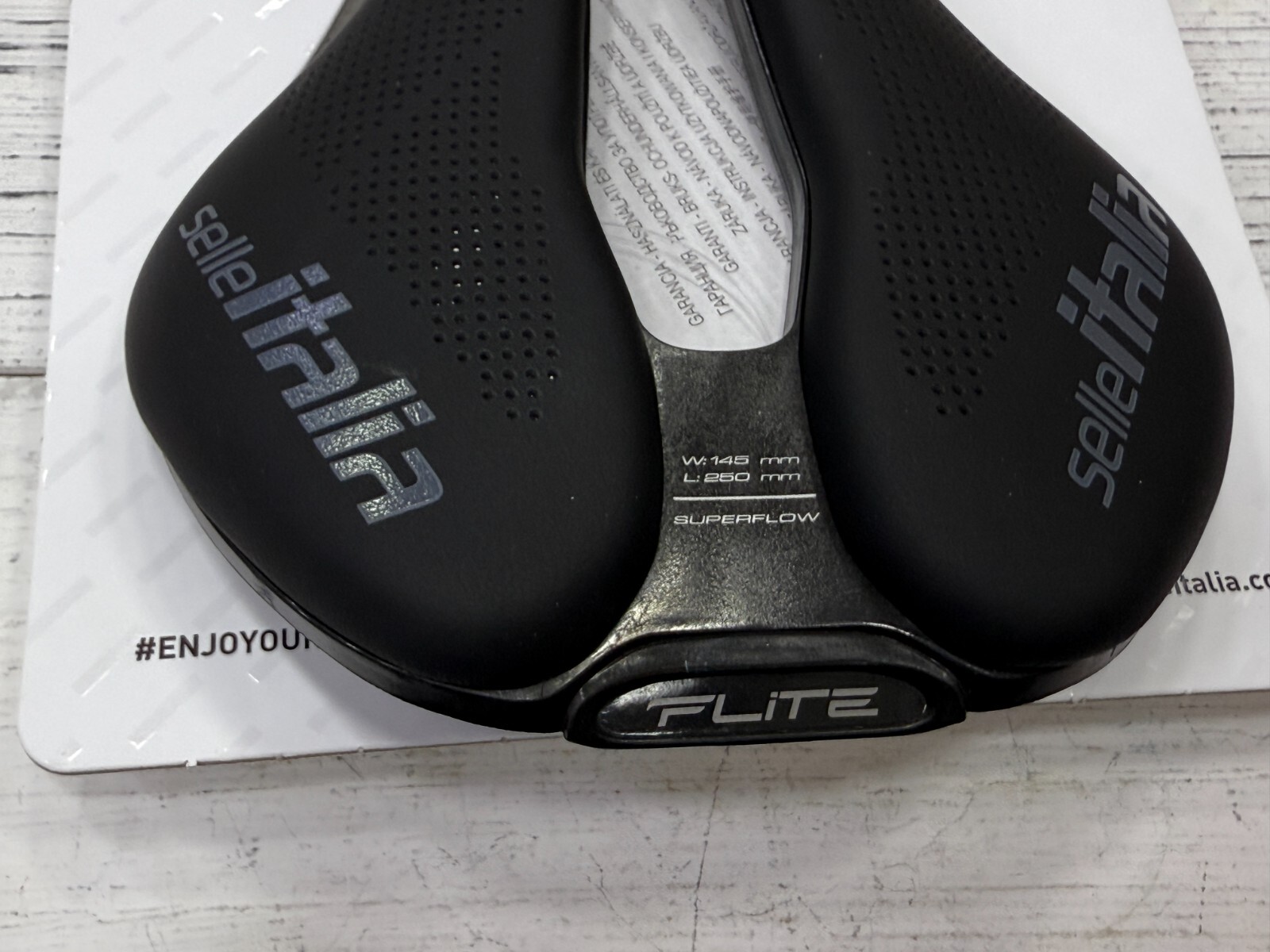 Selle Italia Flite Boost Superflow Ti316 Rail Saddle Black L3(145x248mm)