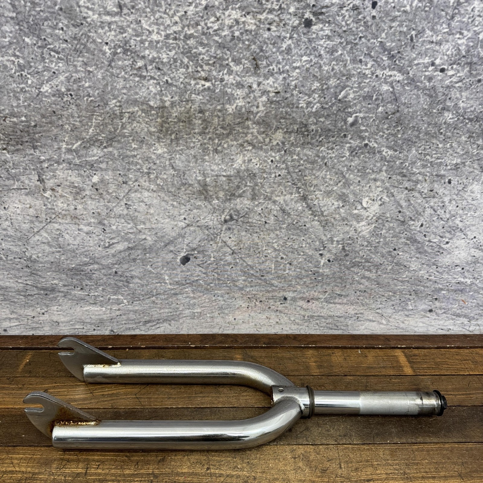 Vintage BMX Freestyle Fork 20in 1 1/8 Threadless Chrome Bike 10mm Dropouts