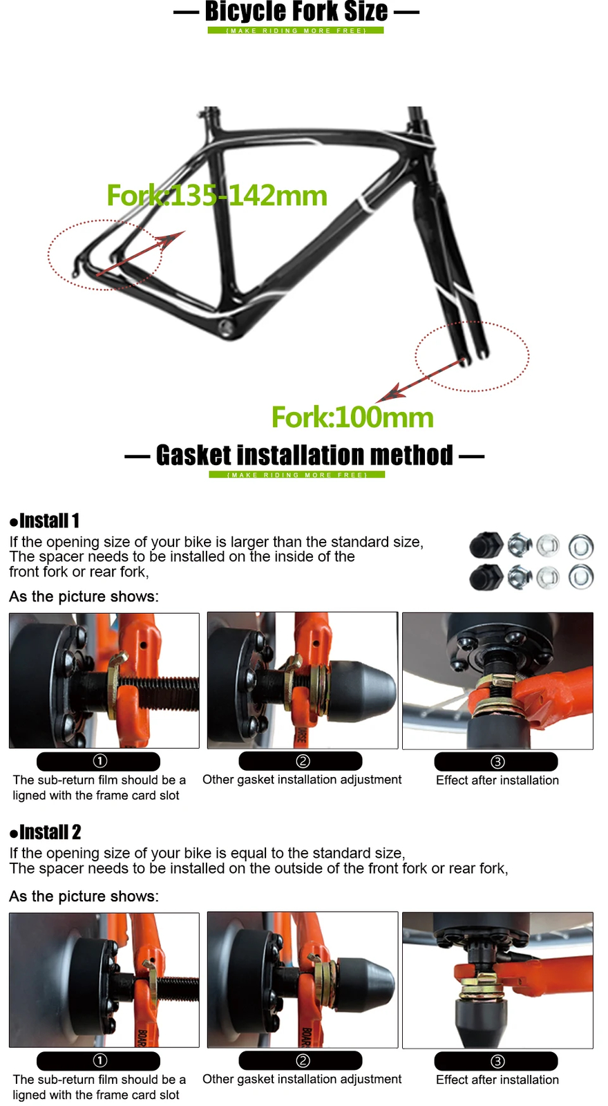 350W E-bike Front Rear Rotate/Cassette Drive Motor Waterproof Conversion Kit