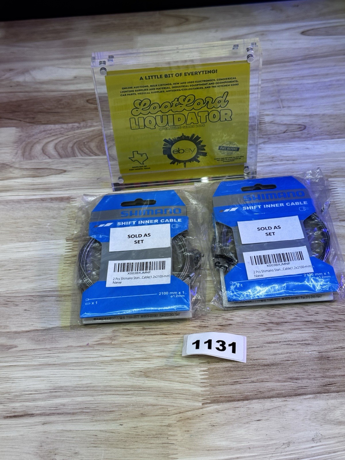 2 Sets of Shimano SUS Shift Inner Cable 2100mm, 1.2mm stainless steel