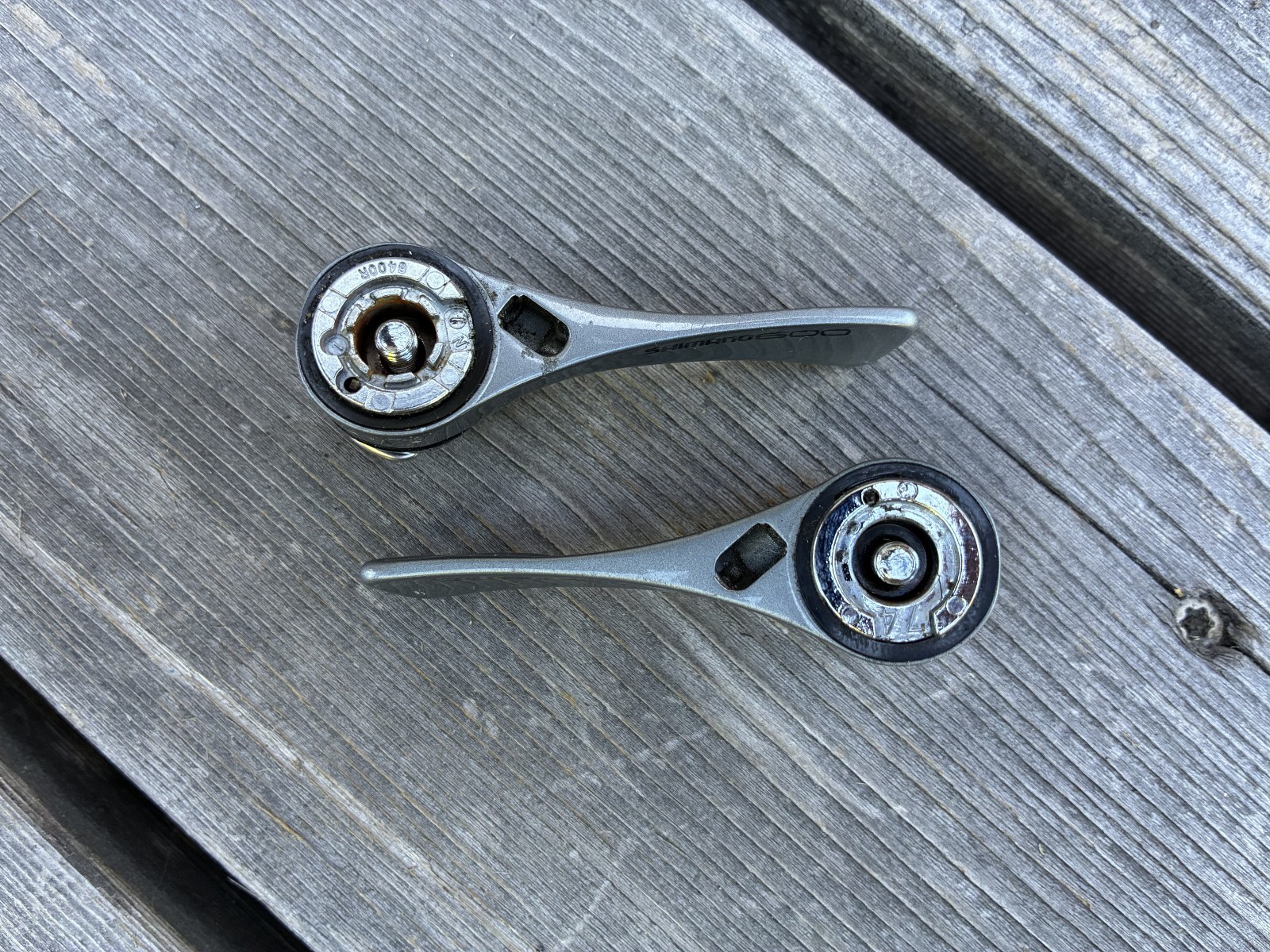 Shimano 600 Ultegra SL-6400 2/3×7-Speed Downtube Shifters | EXC / Made in Japan
