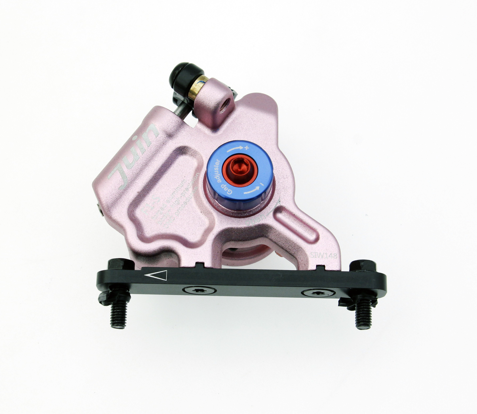 Juin Tech GTF6 Cyclocross Bike 6-Piston Hydraulic Brake Caliper Set Pink