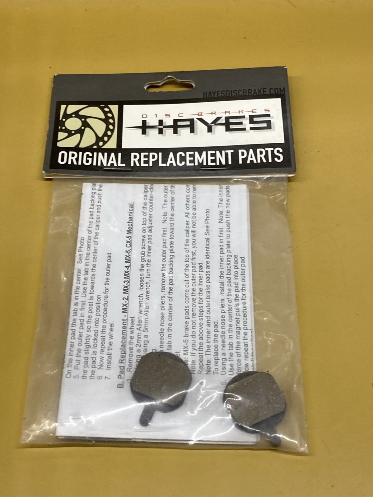NEW Hayes 98-20197 Sole MX2 MX3 MX4 MX5 Disc Brake Pads