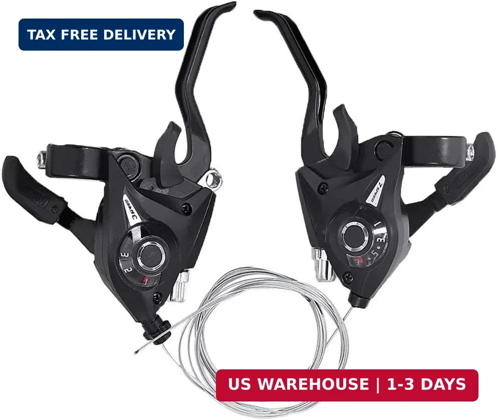 V-Brake ST-EF51 Set 3×7 Speed Shifter Brake Lever Combo MTB Bicycle Bike 21 Spee