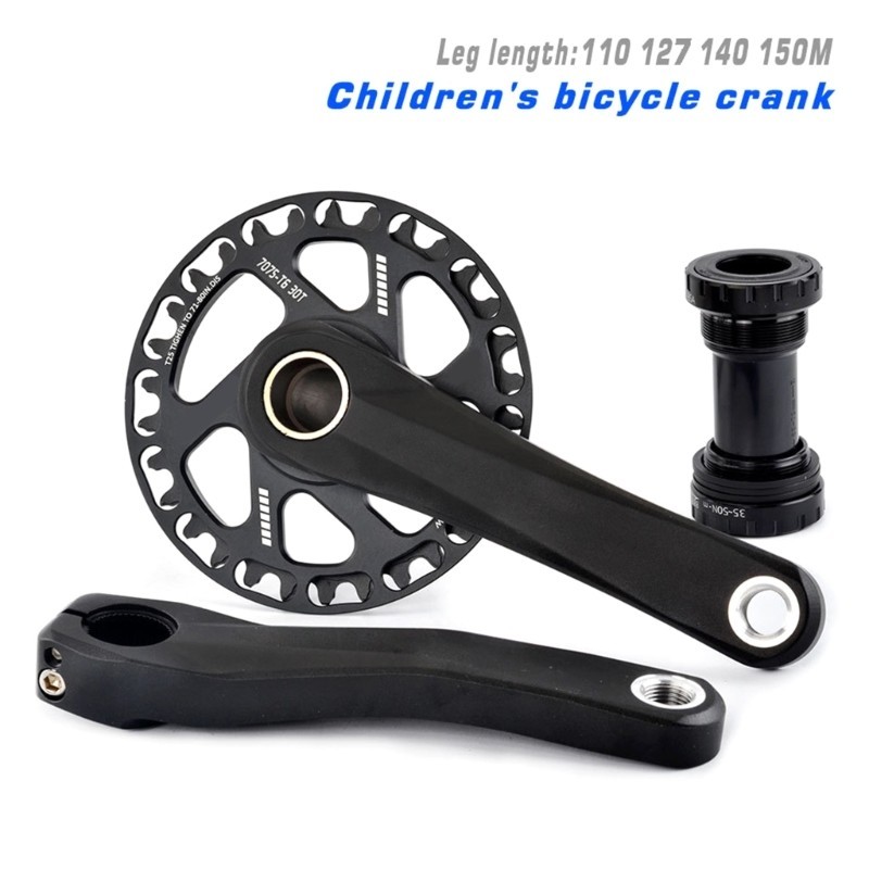 Durability Short Crankset Hollows Aluminum Enhances Power Transfer Cycling Part