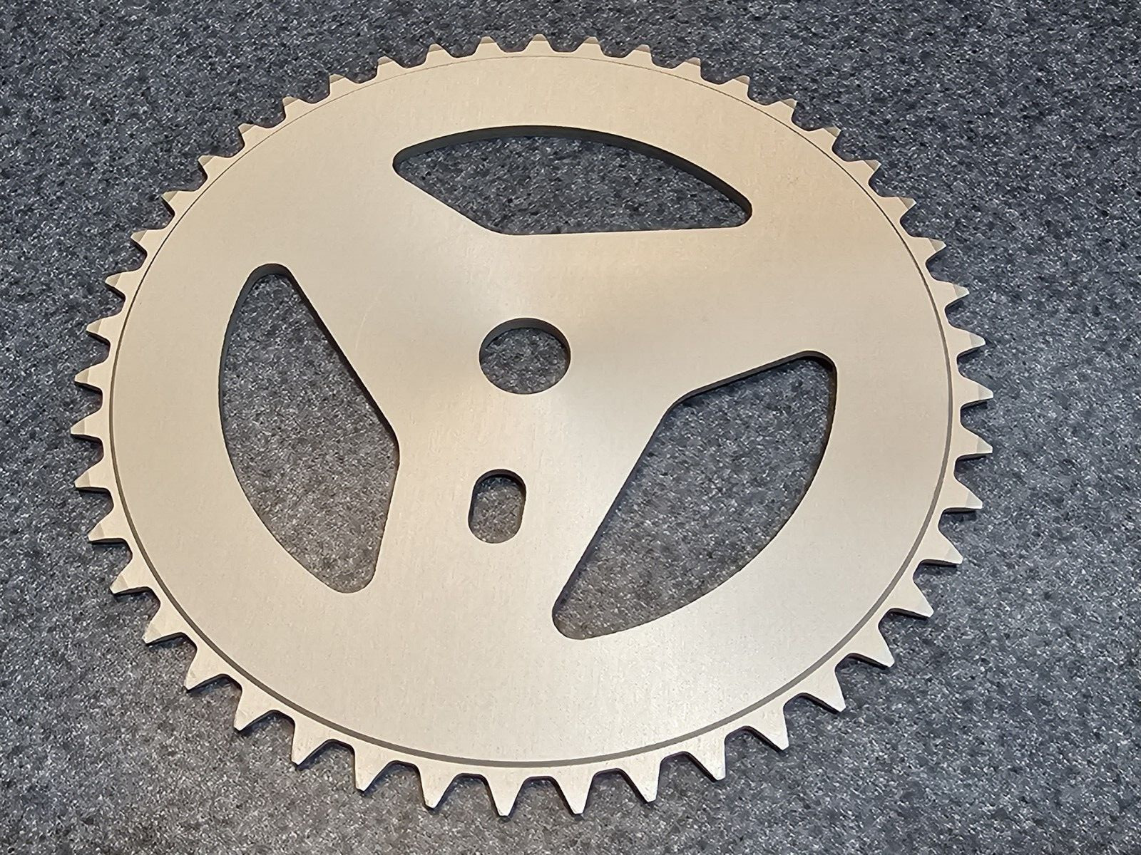 BMX 46T Mid School Mongoose Chainsaw Sprocket 2024 Heat Treated Aluminum RARE
