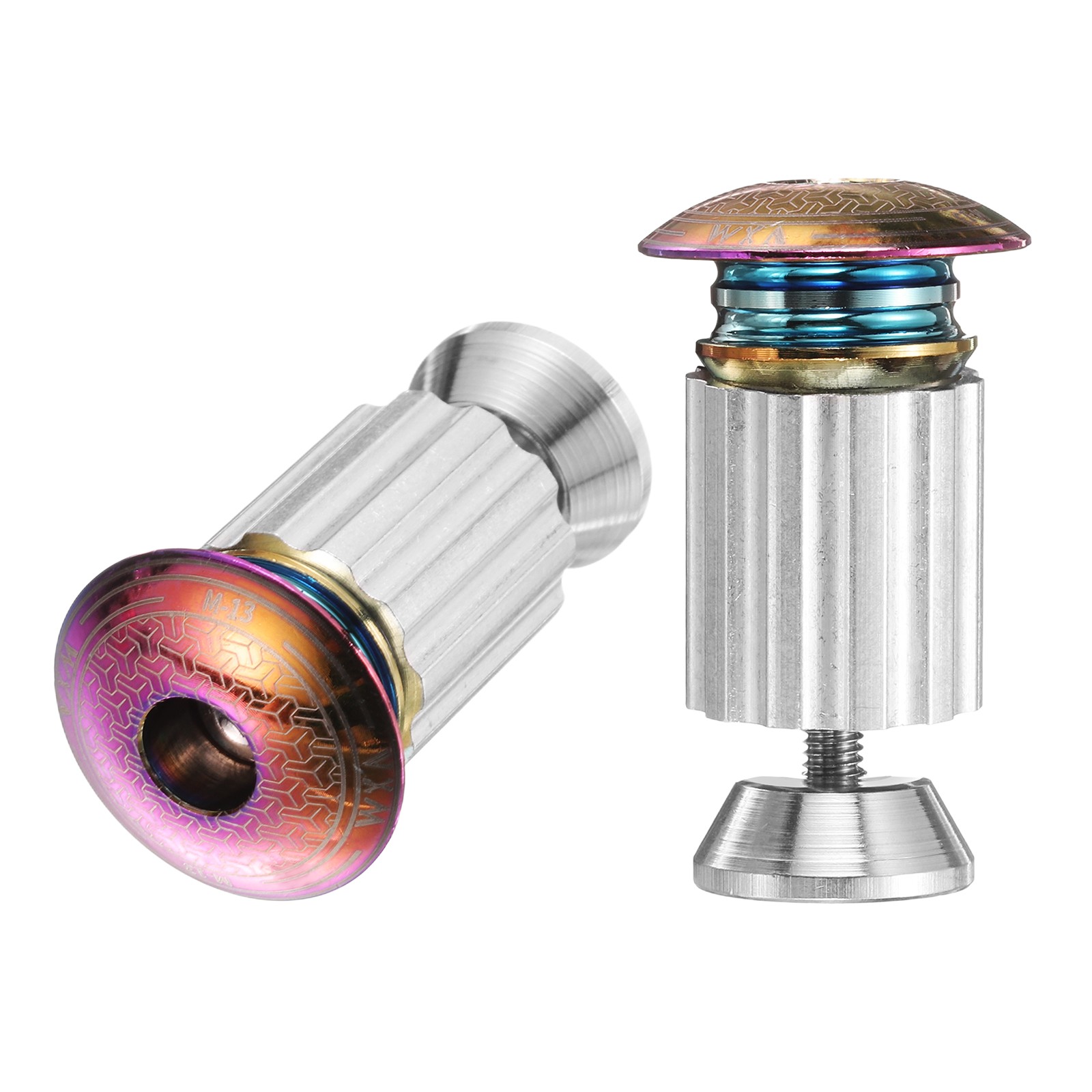 Bar End Plugs Aluminum Handlebar End Caps 0.6oz Bike Handlebar Plugs Colorful
