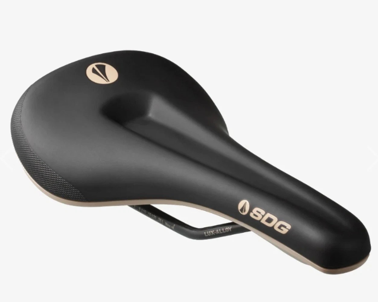 SDG Bel-Air Max Bike Bicycle Saddle Road MTB E-MTB Comfort Saddle – Black/Tan