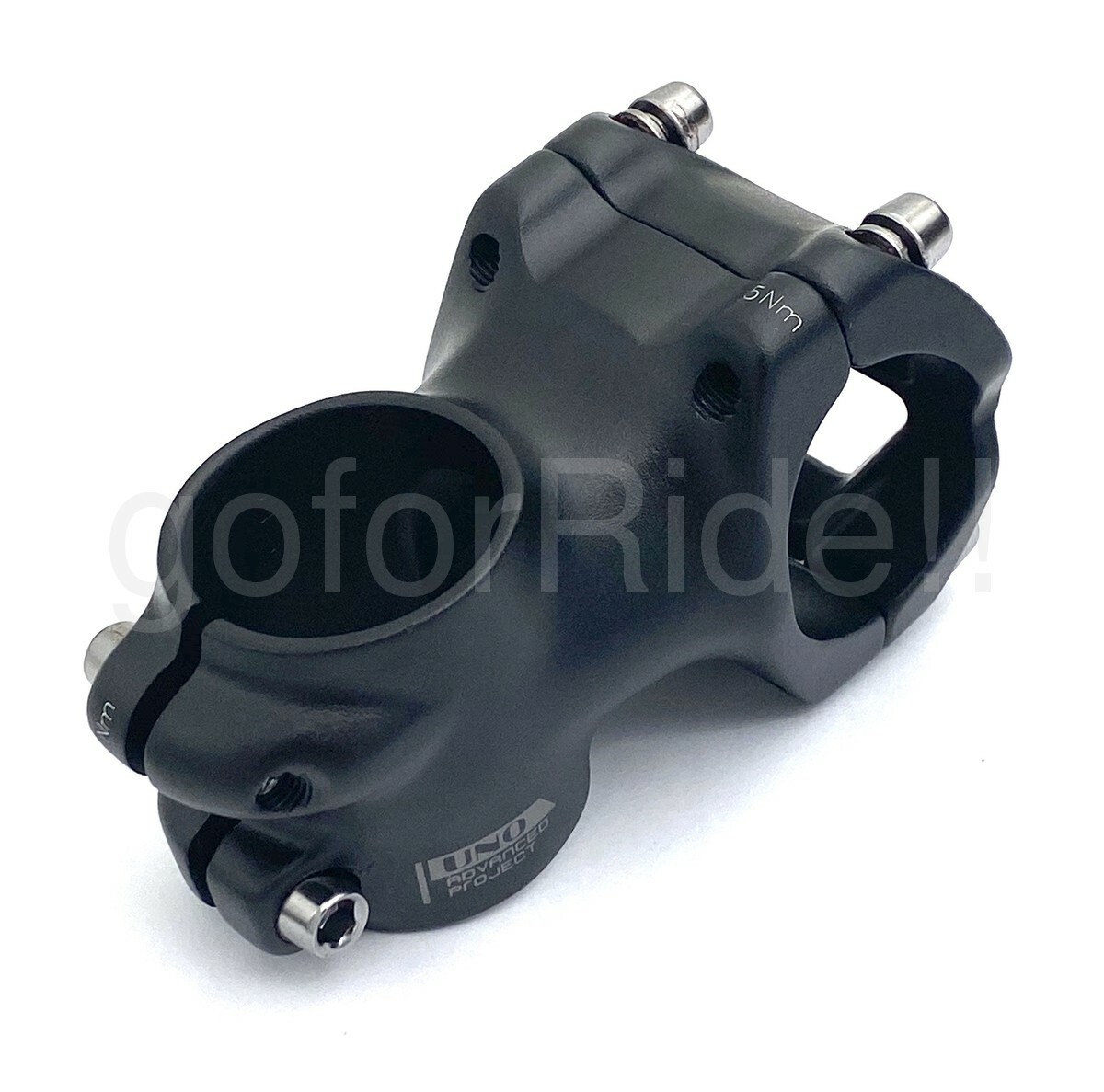 UNO Stem Short Alloy Stem 31.8 X 35/45/55/65mm Black for Road MTB Bike