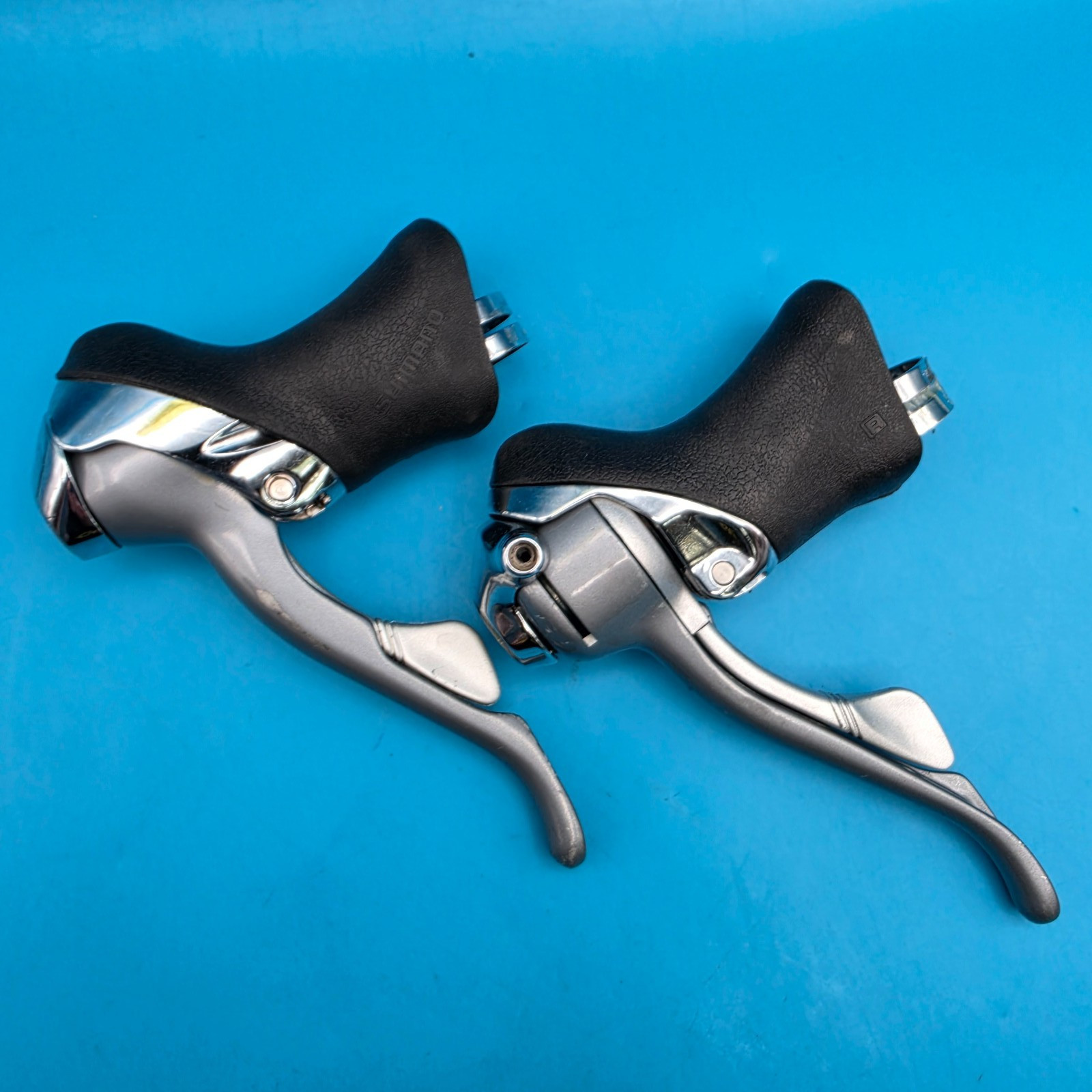 Shimano 600 Tricolor ST-6400 STI Shift/Brake Lever Set Road Bike 8x2sp f1