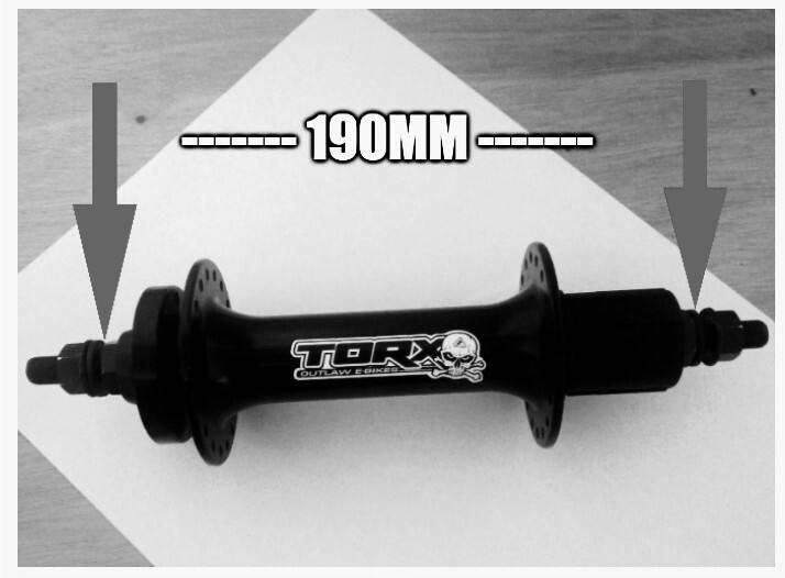 Fat bike aluminum rear hub 190mm 36H 3/8″ cassette 8/9/10 SPD disc type.