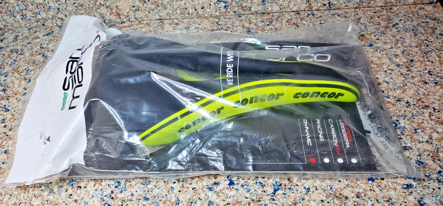 NEW Selle San Marco Concor 225g Supercomfrt Dynamic Saddle Wide YELLOY 270MW001Y