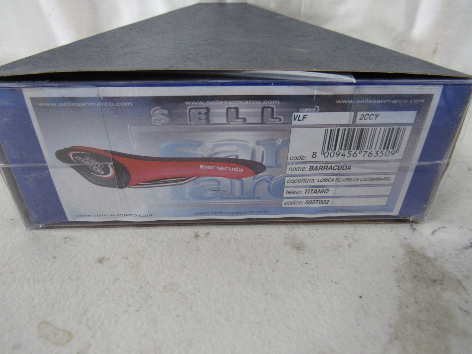 Vintage 2002 Selle San Marco Barracuda Saddle Titanio Red
