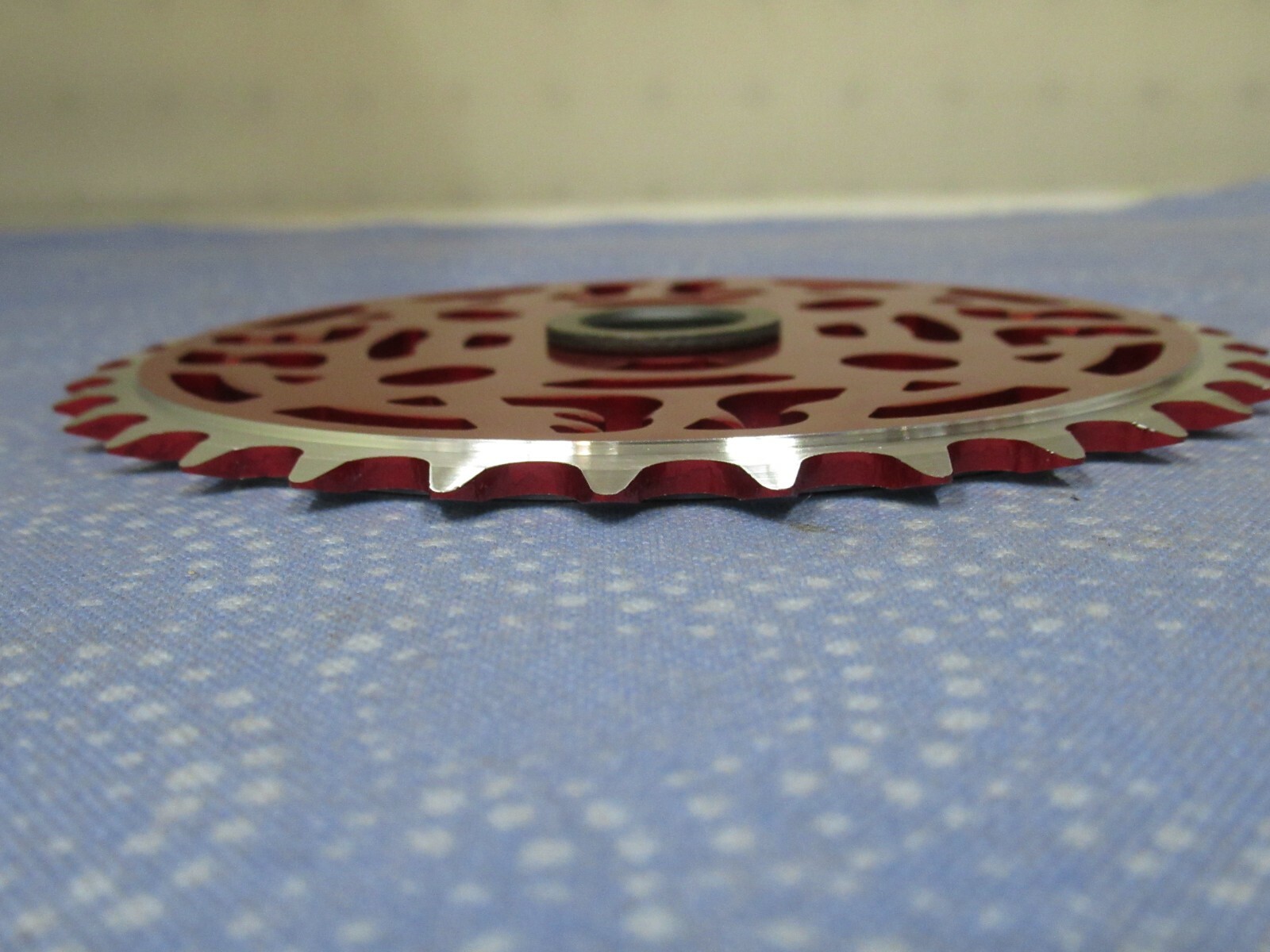 SE BMX Painted Red 33T Chainring with Adapter for 1/2″ x 1/8″ Chains – New