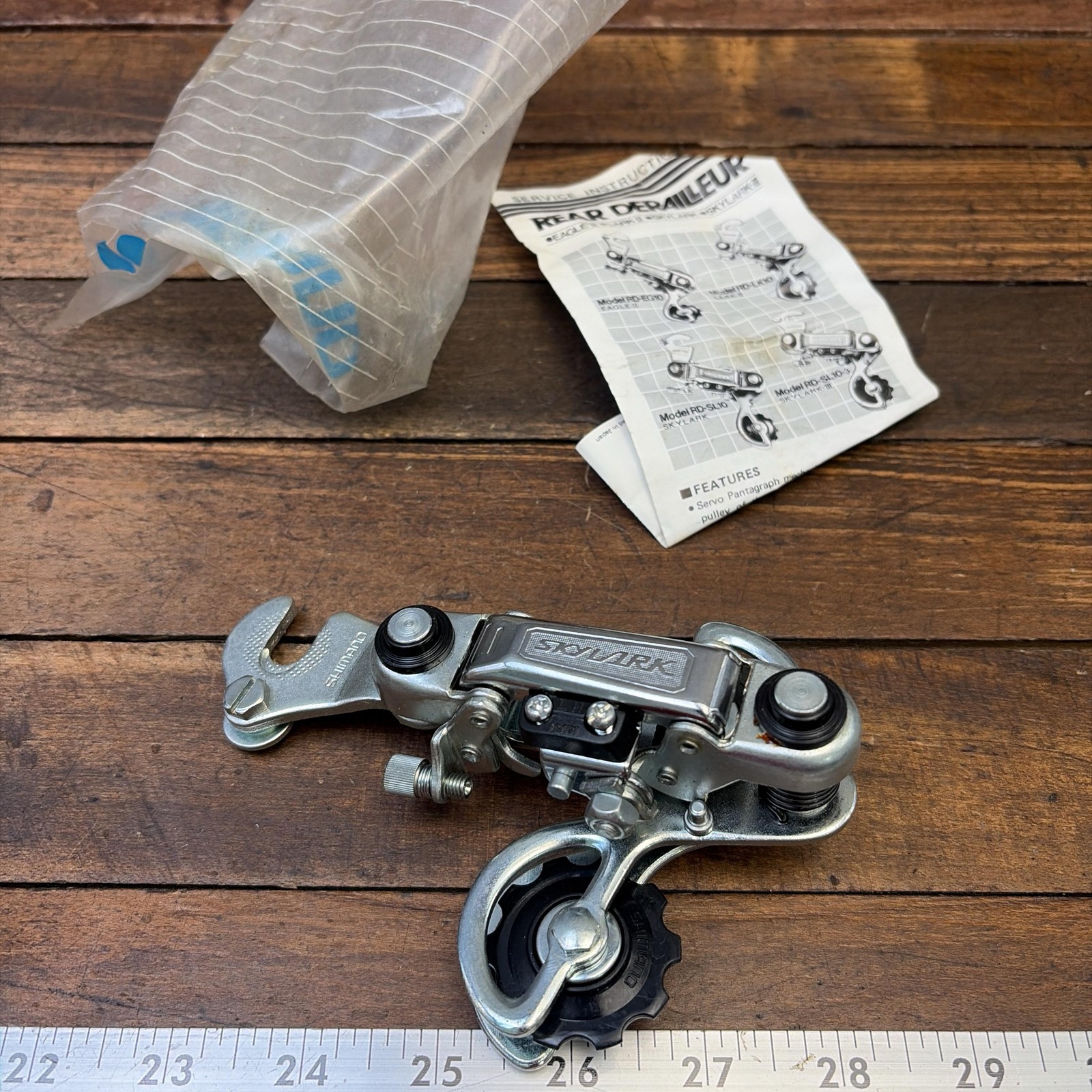 Vintage Shimano Skylark RD-SL10 Rear Derailleur NOS SHORT Cage Japan 305g
