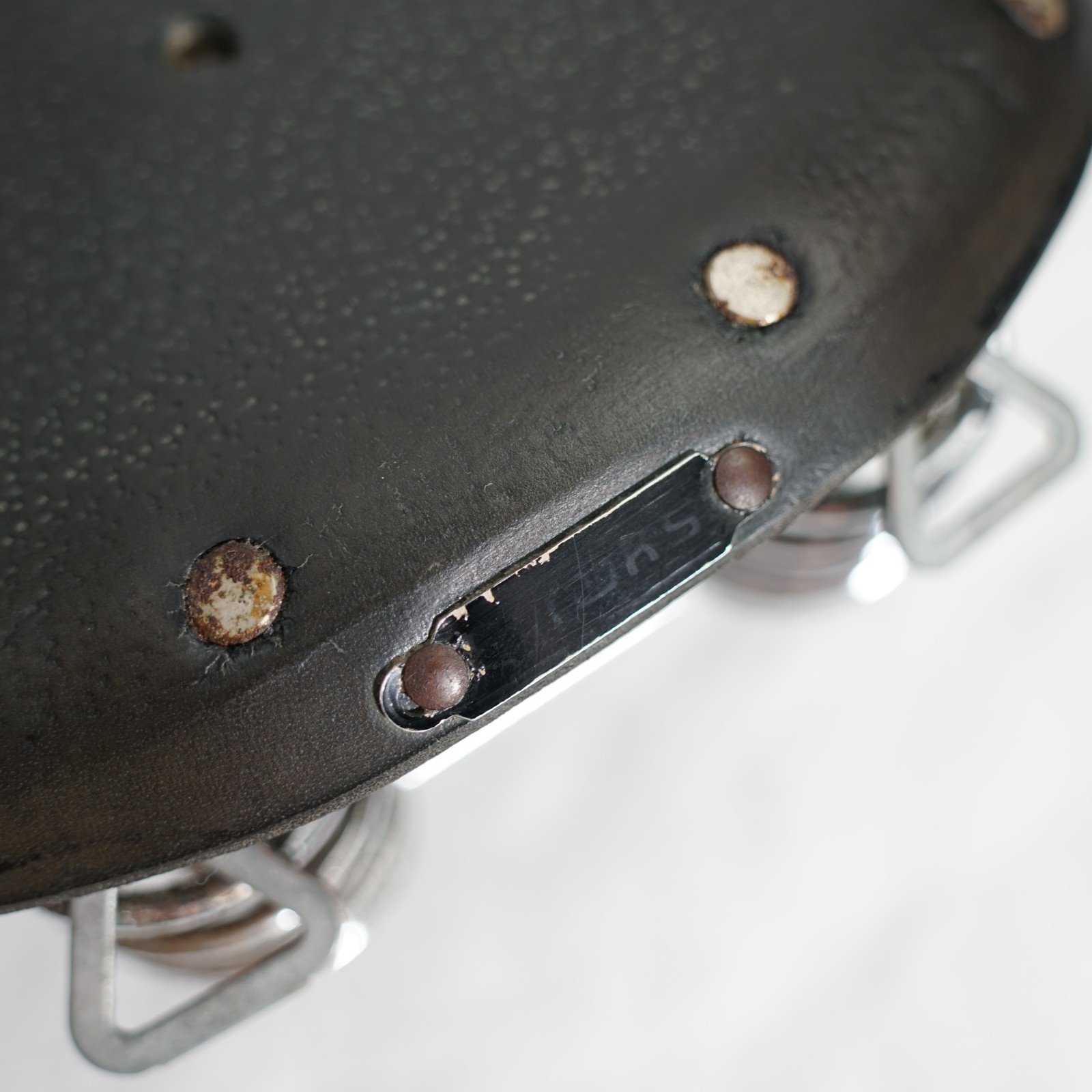 Vintage Brooks B66 Black Leather Bicycle Saddle Suspension Saddle Made in England