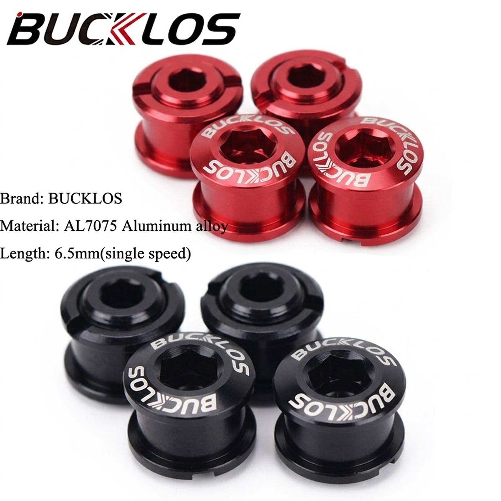 4/5pc MTB Bike Chainset Chainring Bolts 6.5/8.5MM for Single Double/Triple Speed