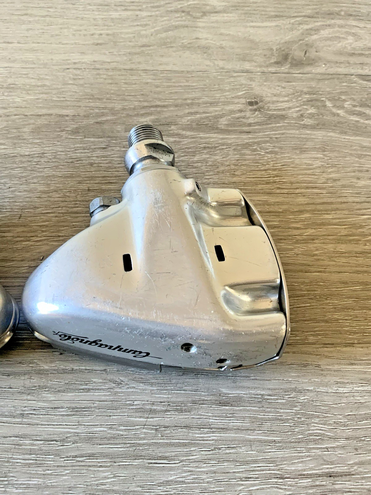 CAMPAGNOLO C-RECORD CLIPLESS PEDALS SGR 9/16 SILVER NO CLEATS