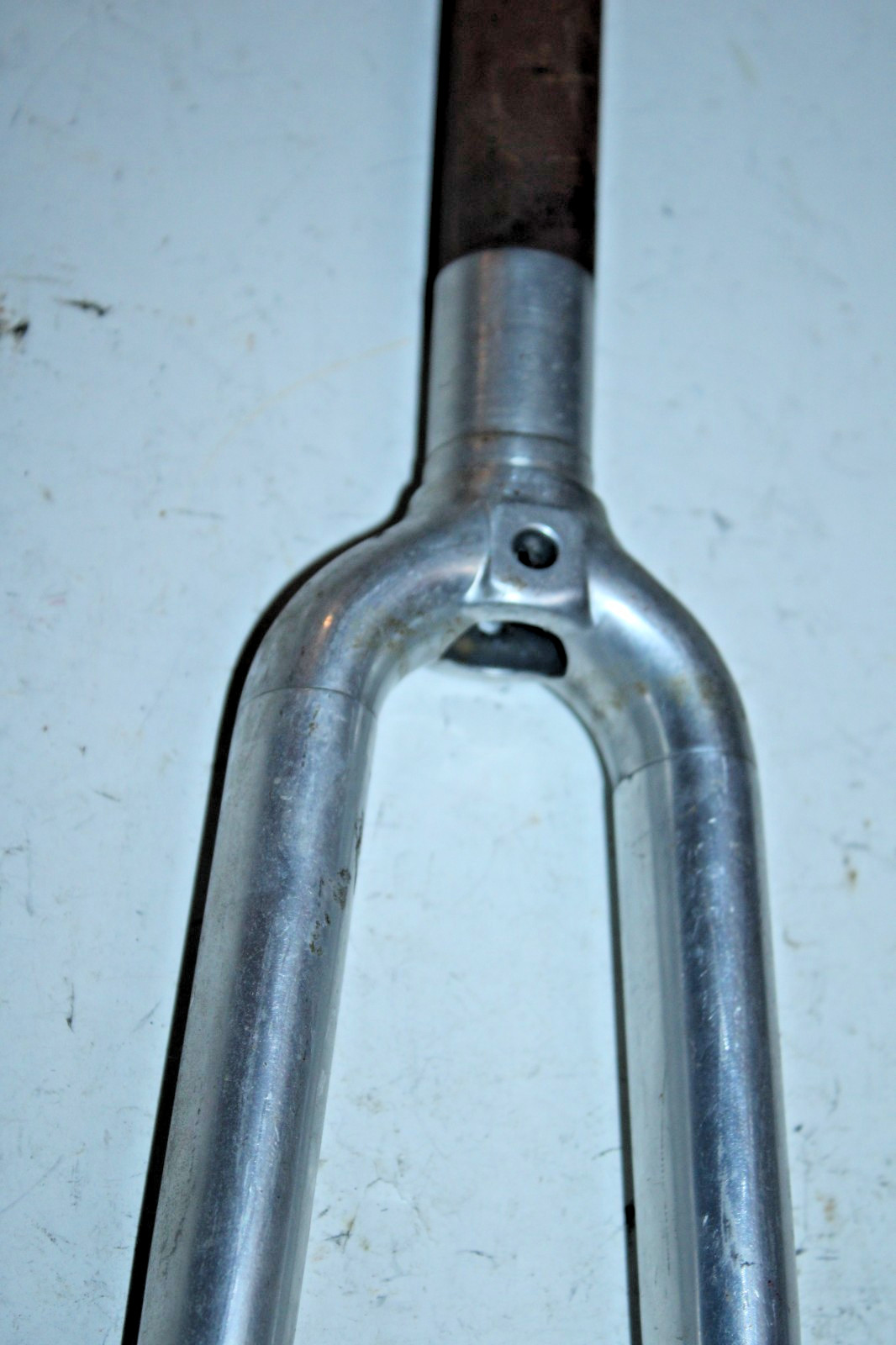 Vintage Road Hybrid Bike Fork 700c 1″ Threaded 177mm Silver Cafe Commuter Java ~