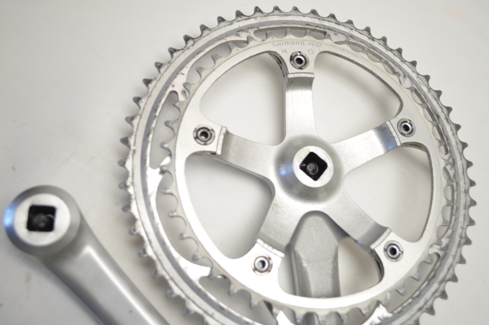 SHIMANO 600 ULTEGRA TRI-COLOR ROAD BICYCLE 170 MM SG-53/42 T CRANKSET FC-6400
