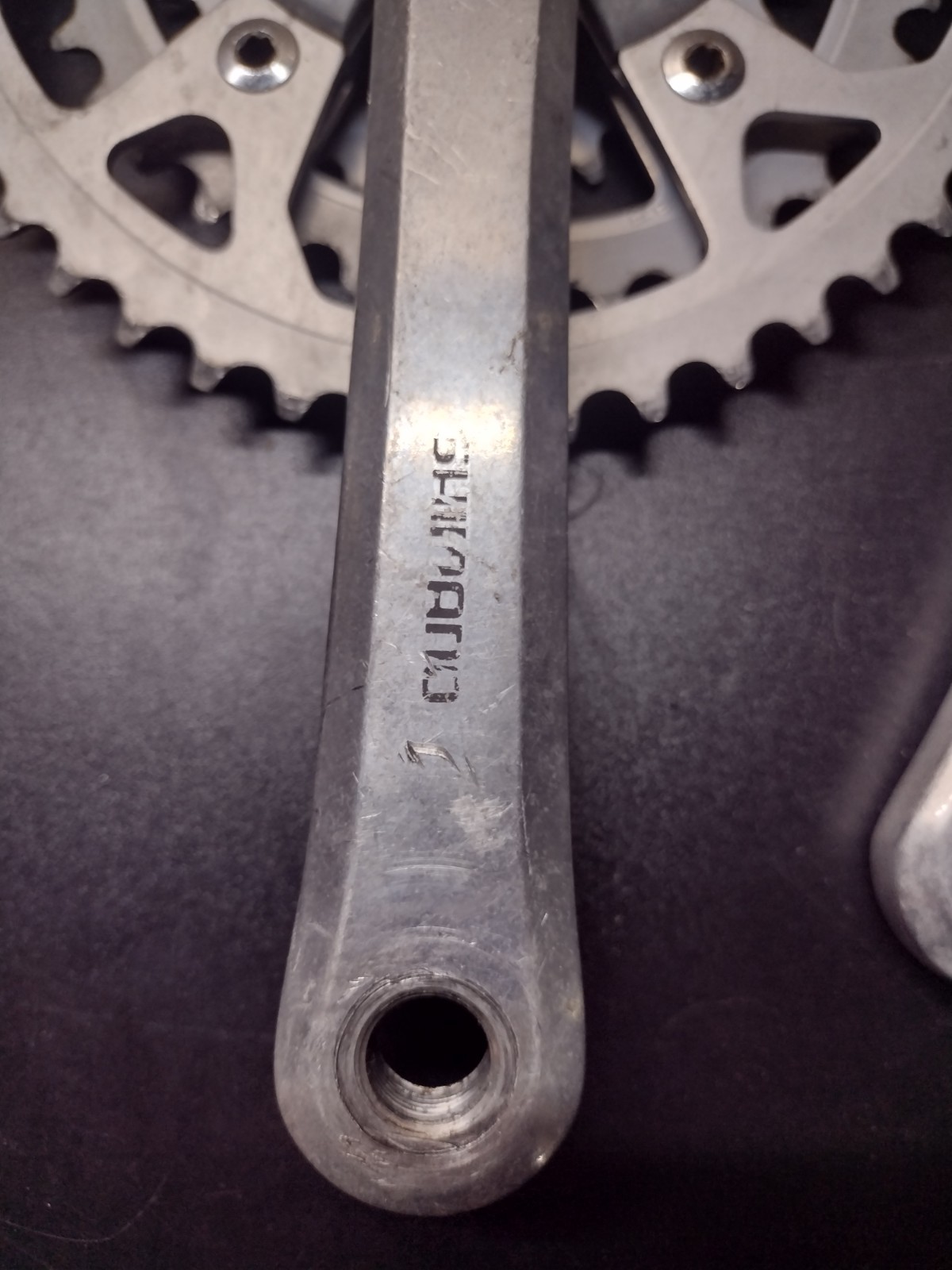 Shimano FC-B124 Biopace Triple Mountain Bike 175 Cranks Crankset Silver 110BCD