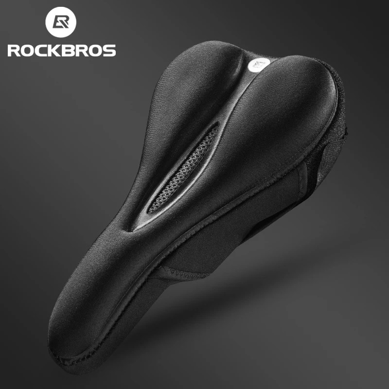 Silicone Bicycle Saddle Hollow Breathable MTB Bike Seat Cushion Cover Mat Silica