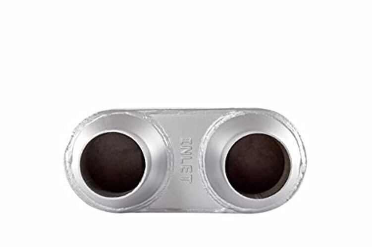 Universal 80Series Mufflers 2.5 Inch Dul Inlet (ID) 2.5 Inch Dul 2.5″ Silver