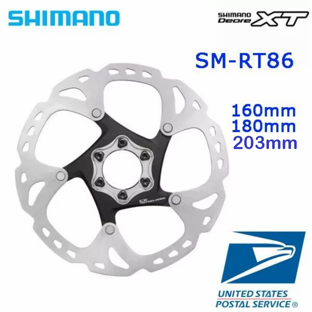 Shimano SM-RT86 XT 6 Bolts Rotor 160mm 180mm 203mm RT86