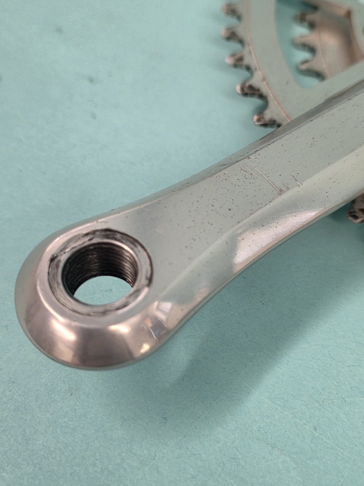 Campagnolo Victory Triomphe Double Crankset 170MM 52/40T Tooth Silver Good Cond