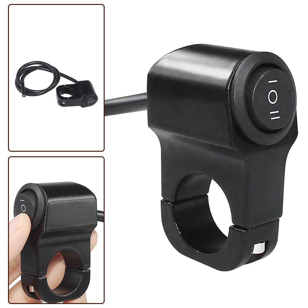 12V Motorcycle Light Switch for Handlebar 22cm Suitable for Various Bikes