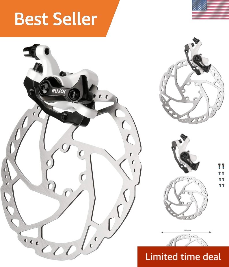 Bike Disc Brake Kit: Aluminum Calipers & 160mm Rotor for Upgrades