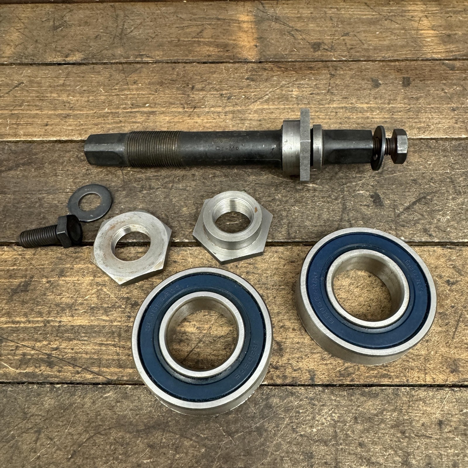 Vintage Tange CV-170 BMX Bottom Bracket 3pc Sealed Bearing CrMo Old SChool 80s