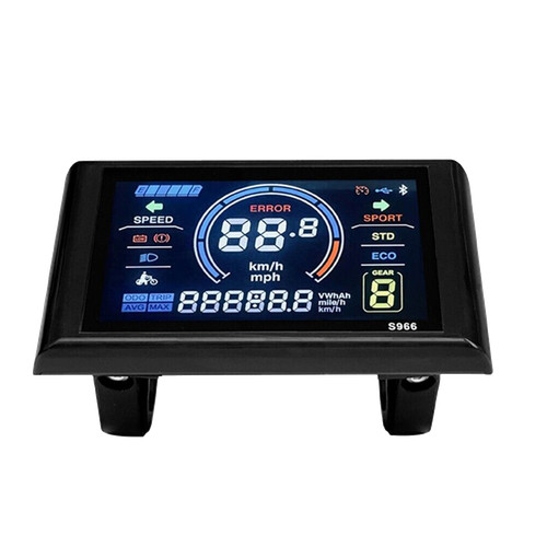 LCD-S966 E-bike Electric Colorful Display Control Panel Agreement No.2 24-72Vjh