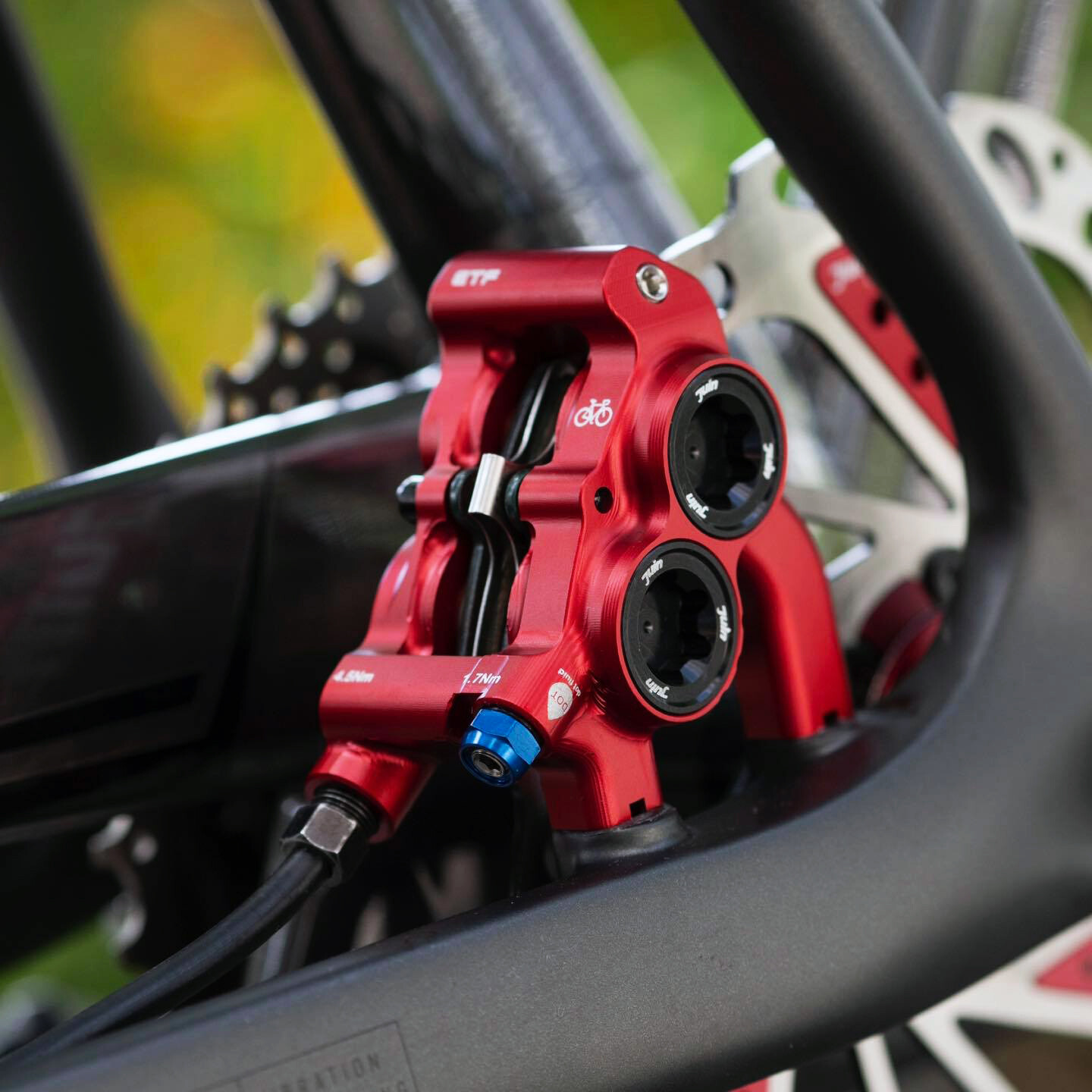Juin Tech ETF Road CX eBike Cycle 4-Piston Hydraulic Brake Caliper for 160mm